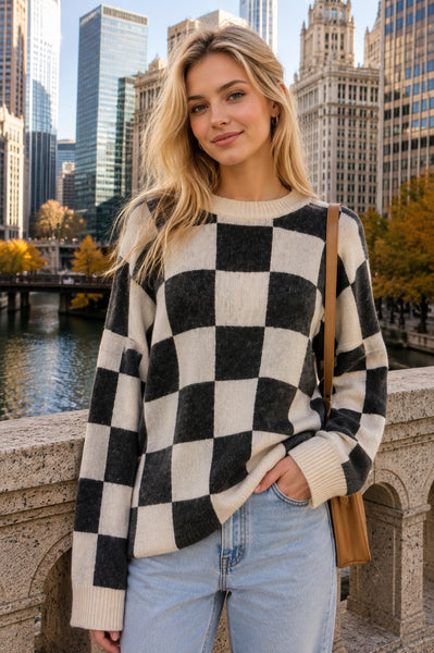 Checkered Sweater