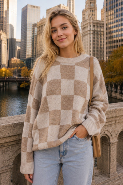 Checkered Sweater
