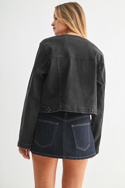 Collarless Jacket