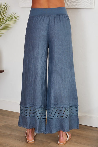 Fringe Eyelet Pants