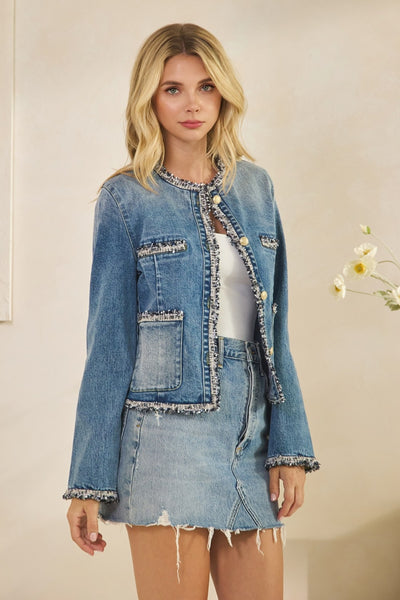 Tweed Jean Jacket