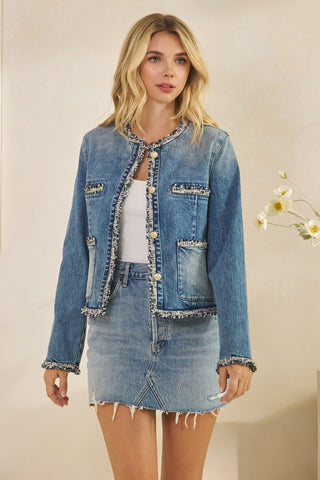 Tweed Jean Jacket