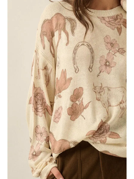 Western Knit Sweater