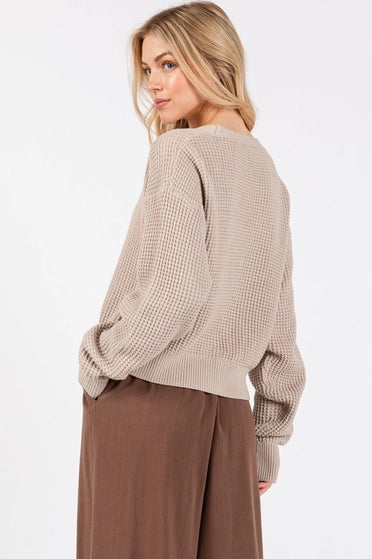 Waffle Sweater