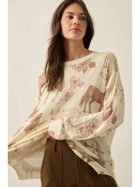 Western Knit Sweater