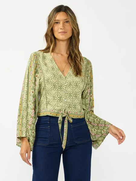 Soraya Tie Front Top