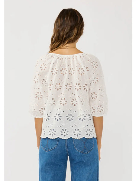 Nina Eyelet Top