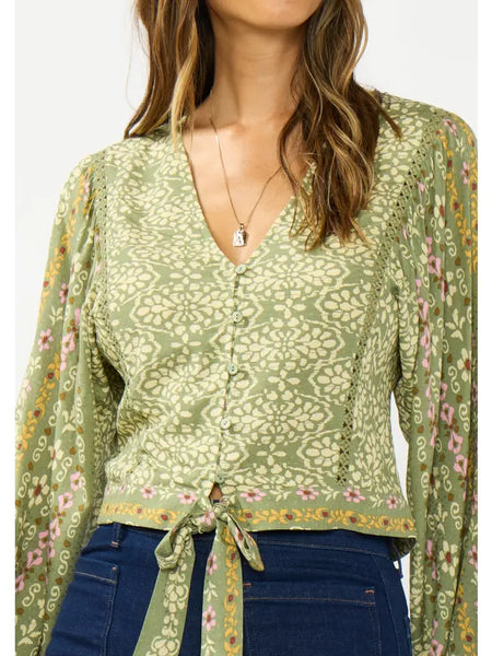 Soraya Tie Front Top