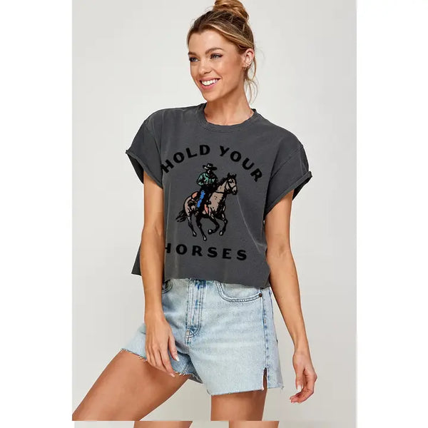 Horse Crop Top