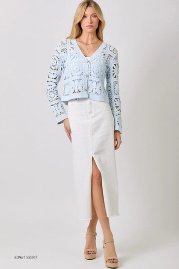 Floral Crochet Cardigan